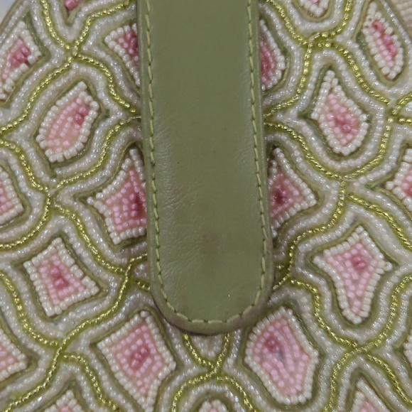 Mary Frances Green and Orange Beaded Pineapple Bag - Picture 8 of 9